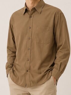John W. Nordstrom Tan Button-Down Shirt
